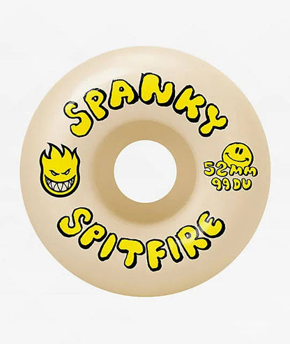 Spitfire Spanky Happy Formula Four Classic 52mm 99a White Skateboard Wheels