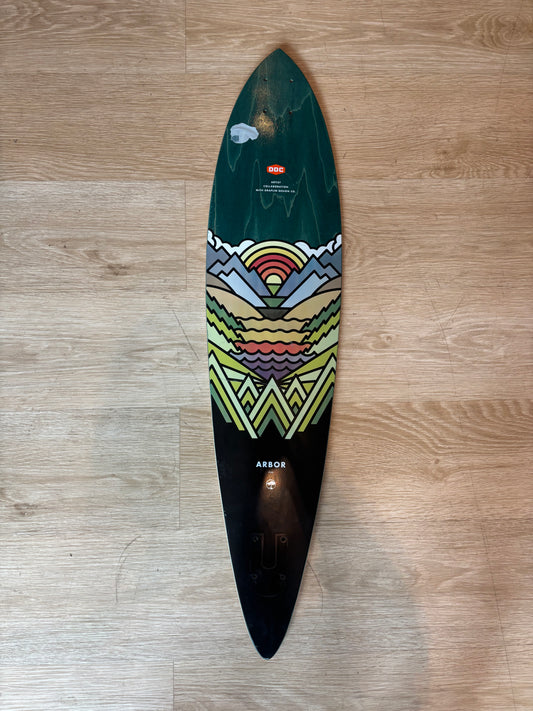 DECK ONLY with griptape, Arbor - Fish Artist 8.5″ X 37″ Longboard Deck