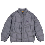 Dime - Jacket, Mid-weight Wave Puffer. Silver Grey