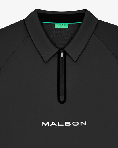 MALBON - PERFORMANCE ZIP RAGLAN POLO