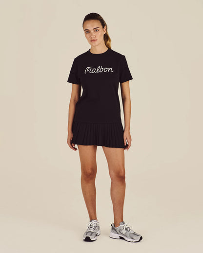 Malbon - COSETTE SCRIPT TEE, Black