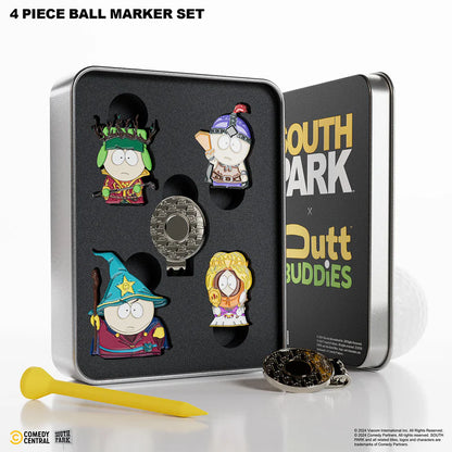 Putt Buddies - Stick of Truth - 4 Piece Ball Marker Set w/ Hat Clip