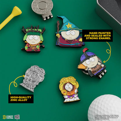 Putt Buddies - Stick of Truth - 4 Piece Ball Marker Set w/ Hat Clip