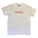 The Local - T Shirt, Speed Font. WHT/Red