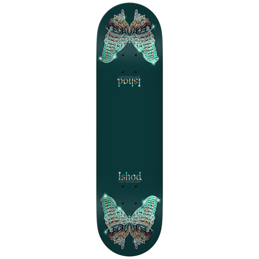 Real - Ishod Mariposa Chrome Redux Twin Tail Skateboard Deck Green 8.5