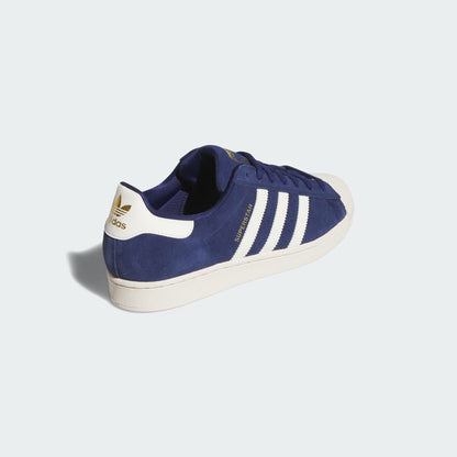 Adidas - SUPERSTAR ADV Shoes, Dark Blue / Chalk White / Gold Metallic