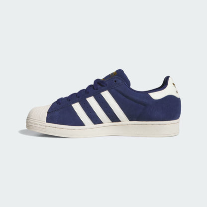 Adidas - SUPERSTAR ADV Shoes, Dark Blue / Chalk White / Gold Metallic