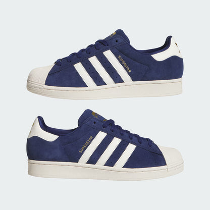 Adidas - SUPERSTAR ADV Shoes, Dark Blue / Chalk White / Gold Metallic