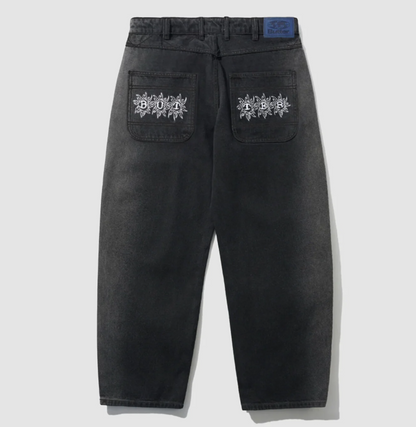 Butter Goods - Bronco Denim Jeans, Washed Black