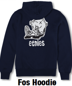 ETNIES X FOS HOODIE BLACK/WHITE