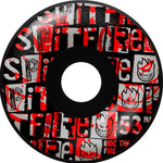 Spitfire - F4 99DU Ransom Radial Skateboard Wheels, Black 53mm