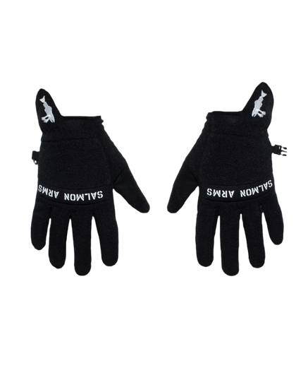 Fleece Gloves with Salmon Arms Logo 