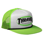 Thrasher Ellipse Mag Logo Rope Trucker Hat - Green