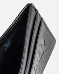 Thrasher - Card Wallet. Black Leather