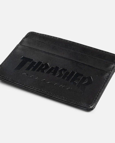 Thrasher - Card Wallet. Black Leather – The Local Skate Shop