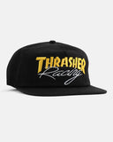 Thrasher - Hat, Racing Snapback. Black