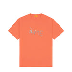 Dime - T Shirt, Tangle. Coral Red