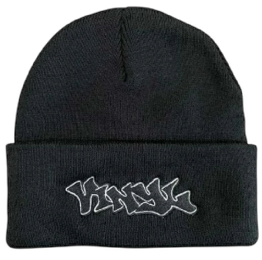 Vinyl Graffiti Beanie Black