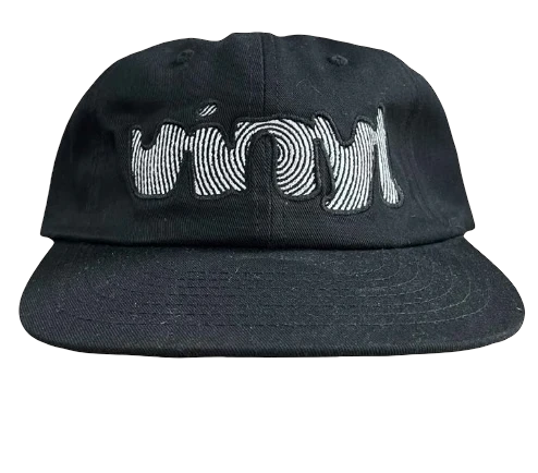 Vinyl Spiral Dad Hat Black