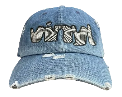 Vinyl Spiral Denim Dad Hat