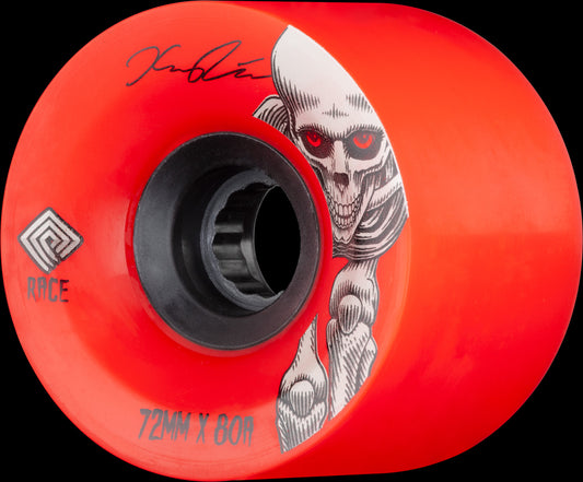 Powell Peralta Pro Kevin Reimer Downhill Skateboard Wheels Red 72mm 80A