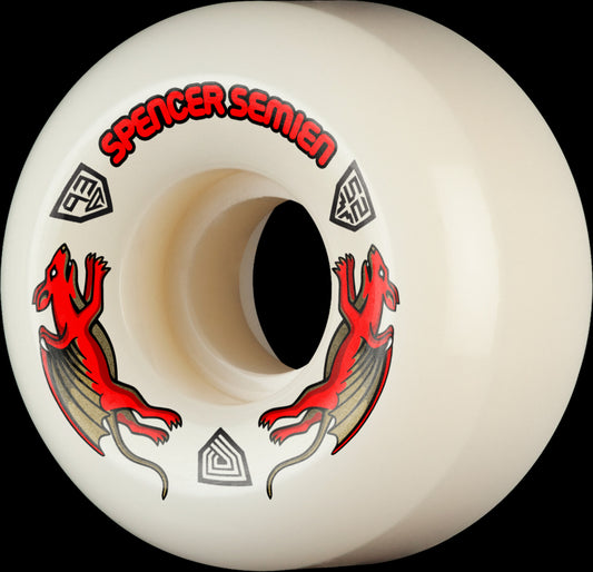 Powell Peralta Spencer Semien Pro Nano Rats 93A - AV5 Asymmetrical Shape - Medium Ride Patch - 52mm x 30mm 93A AV5 Skateboard Wheels