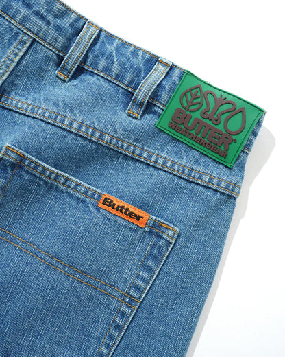 Butter Goods - Weathergear Denim Jeans, Streaky Indigo