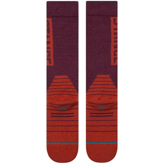 Stance Socks - OG MID WOOL SNOW , Wine