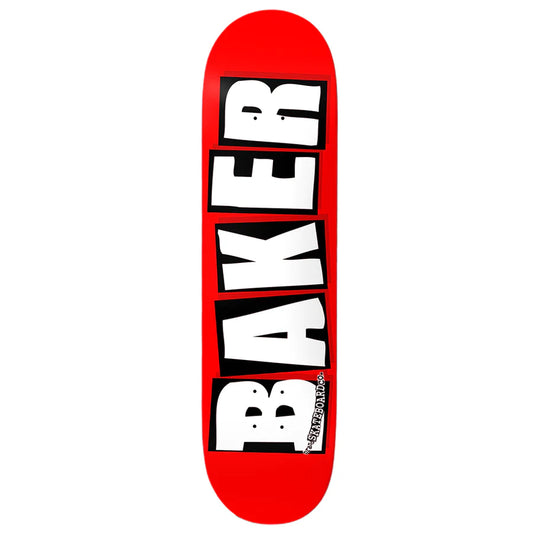 Baker - Deck, Brand Logo. Red/White