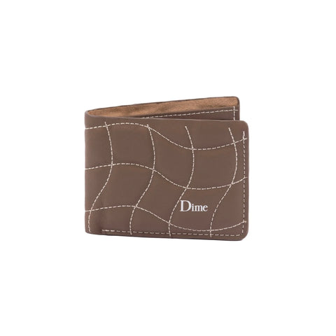 Dime - Wallet, Quilted Bifold. BRN