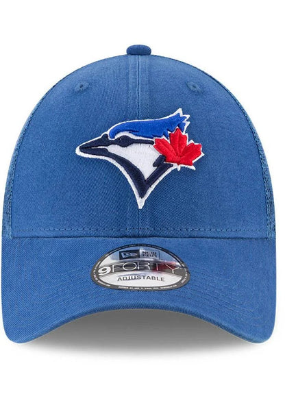 New Era Toronto Blue Jays MLB Men's Royal Blue 9Forty Primary Logo Trucker Adjustable Hat