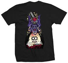 HEROIN VILLANI BAT EGG BLACK TEE