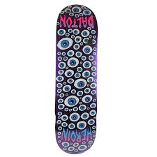 Heroin Skateboard Deck Dalton Dern Eyes Purple 8.625" x 32.2"