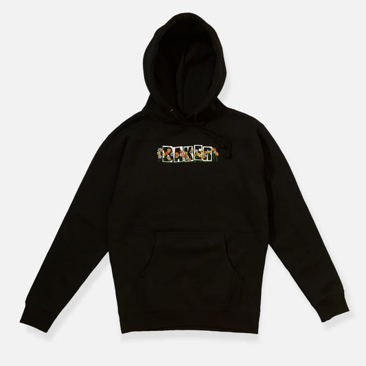 Baker - Brand Logo, Floral Hoodie