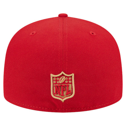 New Era Scarlet San Francisco 49ers Oversized 59FIFTY Fitted Hat