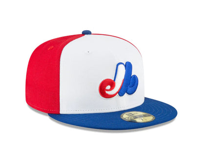 New Era Montreal Expos MLB Tricolor 59Fifty 1969-91 Fitted Hat