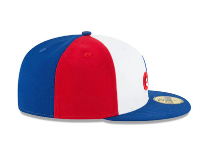 New Era Montreal Expos MLB Tricolor 59Fifty 1969-91 Fitted Hat