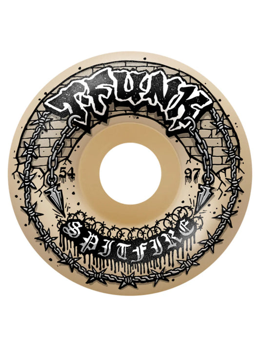 Spitfire - F4 T-Funk Raw Radial Full 54mm 97A Skateboard Wheels