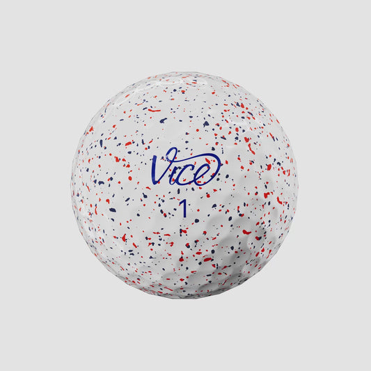 Vice - Pro Drip Red/Blue Golf Balls