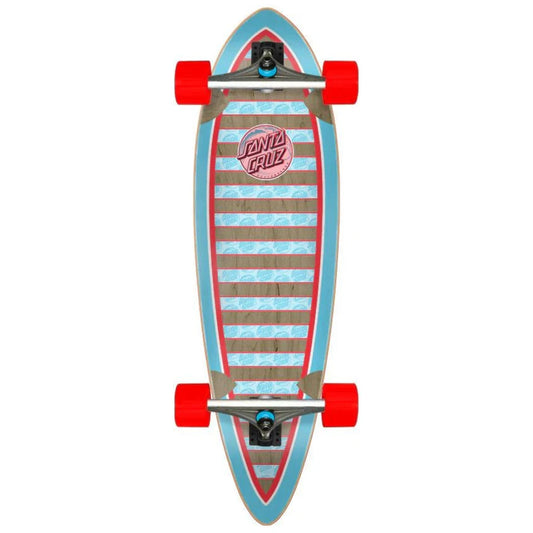 Santa Cruz Decoder Wave Pintail Cruzer Longboard Complete 9.2"