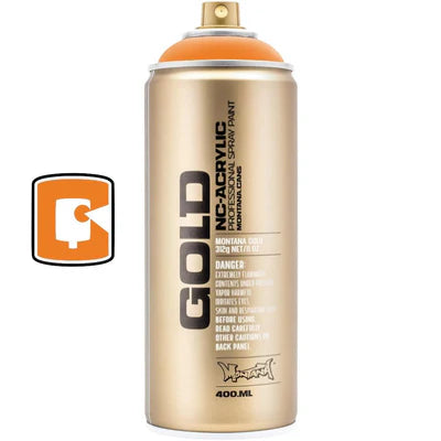 Montana Gold - FLUORESCENT COLOUR SHADES , Spray Paint, 400ml