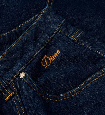 Dime Classic Baggy Denim Pants - Indigo Paneled
