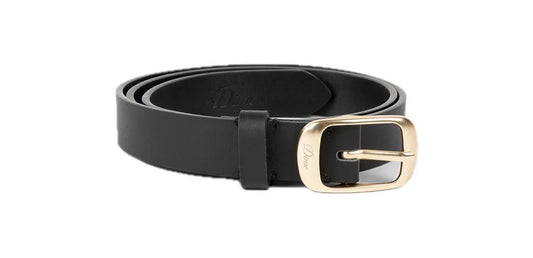 DIME MTL DRESS LEATHER BELT / Black
