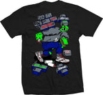 HEROIN SWAMPY STOMP BLACK TEE