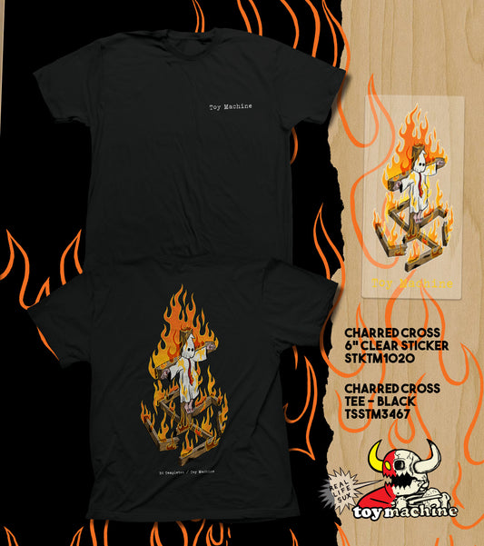 Toy Machine, Charred Cross - T-shirt (pre order)