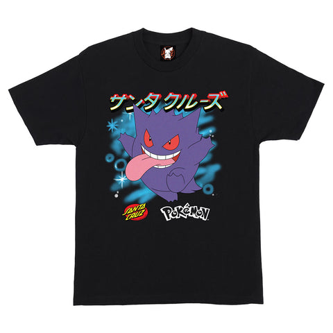 Santa Cruz - T Shirt, x Pokémon, Ghost Type 3. BLK