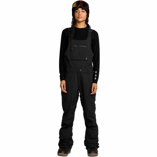 Volcom Womens Ash Stretch Gore Bib Overall Black 2026