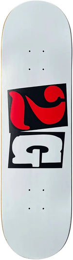 HAMMER 2G White Skateboard Deck 8.5