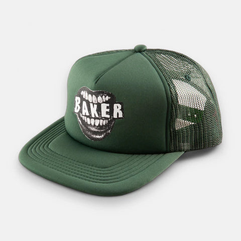 Baker - Hat, Yeller Trucker Hat. DRK/GRN