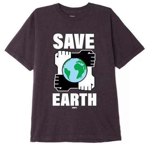 Obey - T Shirt, Save Earth. ORG.